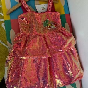 LOLA + The Boys Sparkling Pink Sequin Kids  Dress 2T